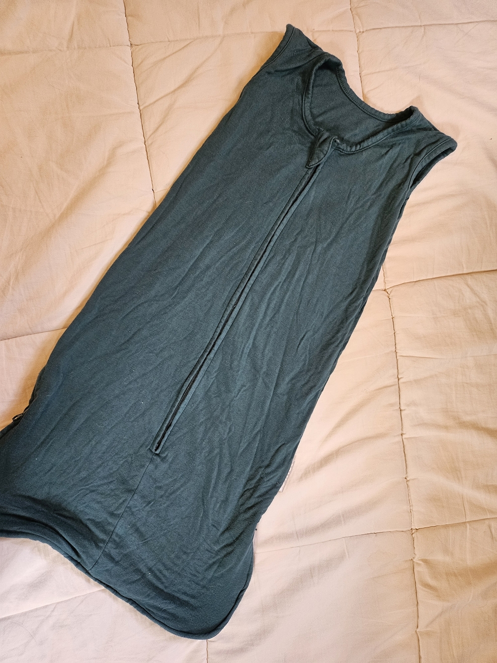 Sleepsack Pajama Sack - Dark Teal Sleeveless Zip Front